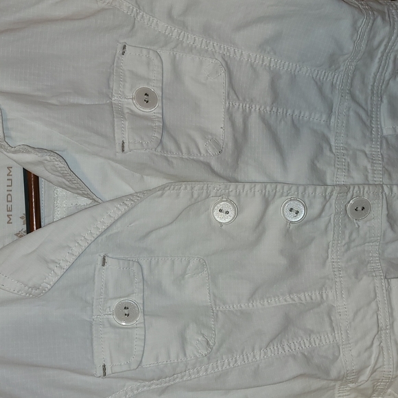 Zenim Jeans white demin jacket size Medium - Picture 2 of 7